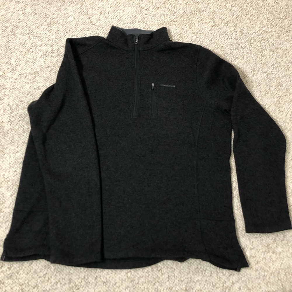 Woolrich Charcoal Quarter-Zip Pullover